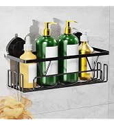 ZUNTO Suction Cup Shower Caddy with Hooks for Bathroom, No Drill and Reusable, Removable Shower S...