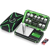 Fuzion TU-X Digital Gram Scale, 200g/0.01g Pocket Herb Scale with 6 Units for Personal Hobbies, S...