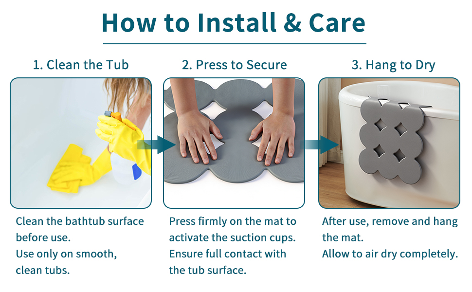 rubber bath mat