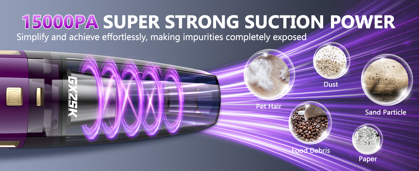 15000PA SUPER STRONG SUCTION POWER