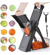 Jonscook All-in-1 Update Safe Mandoline Slicer for Kitchen, Food Chopper with Container, Thicknes...