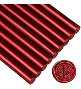 Sealing Wax Rod Sparkles Blood Red for Standard Size Glue Gun - 5.4"(L)