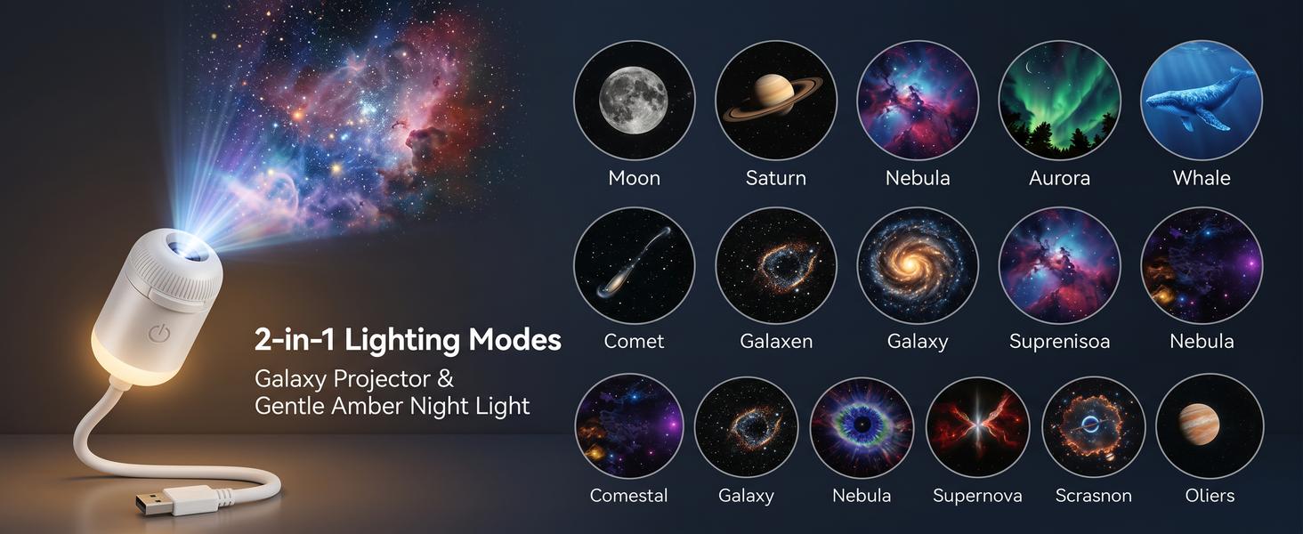 Galaxy Projector Night Light