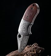 STARDW Mini Folding Pocket Knife,Cool Knives,Damascus Pocket Knife,EDC Pocket knife for Camping,H...