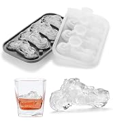 Nax Caki 3D Motorcycle Ice Cube Tray, Large Silicone Fun Shapes Ice Cube Mold for Whiskey, Cockta...