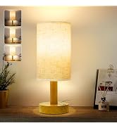 Small Cordless Touch Bedside Table Lamp for Bedroom Nightstand,Minimalist Dimmable Desk Lamp with...