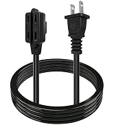 6ft Power Strip with 3 Outlets, 16/2 SPT-2, 13 Amp 125V 1625 W, 2 Prong Extension Cord Socket for...