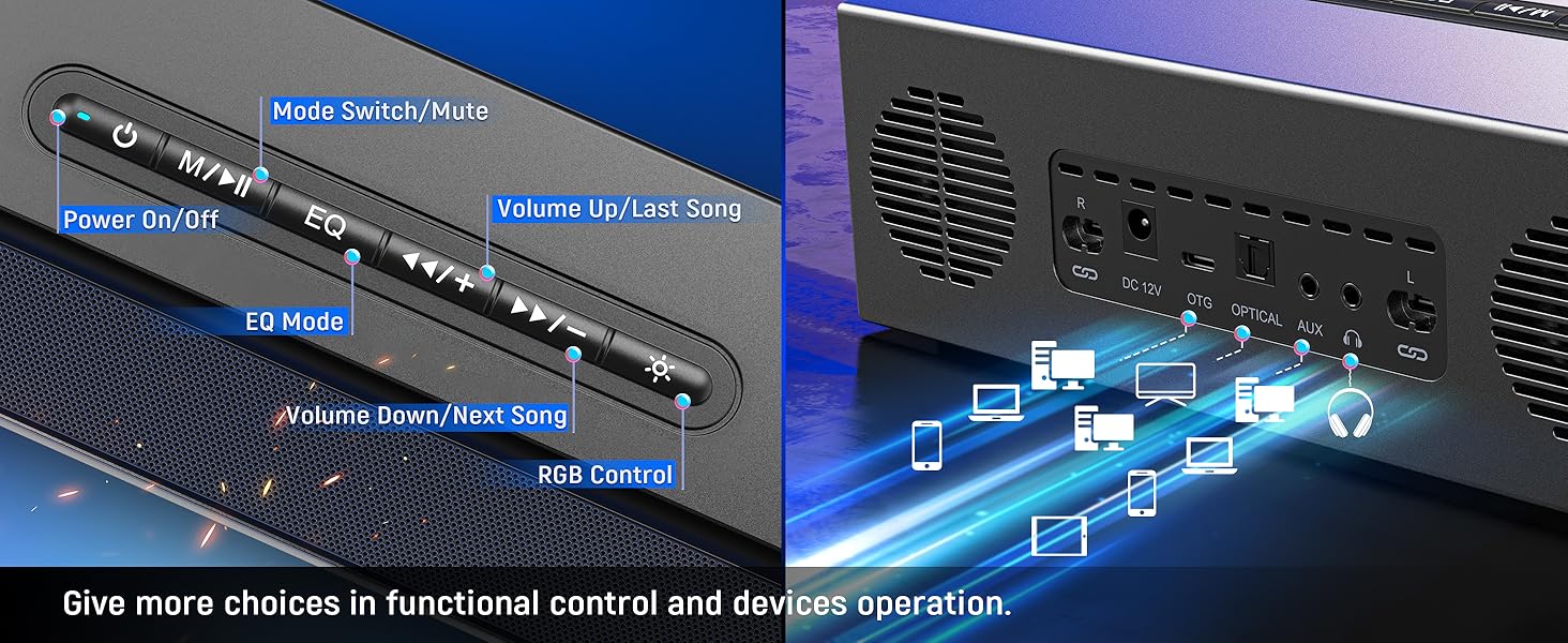 computer speakers functional button for pc
