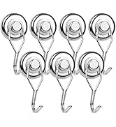 DIYMAG Swivel Swing Powerful Magnetic Hooks, 100LB (7 Pack) Strong Heavy Duty Neodymium Magnet Ho...