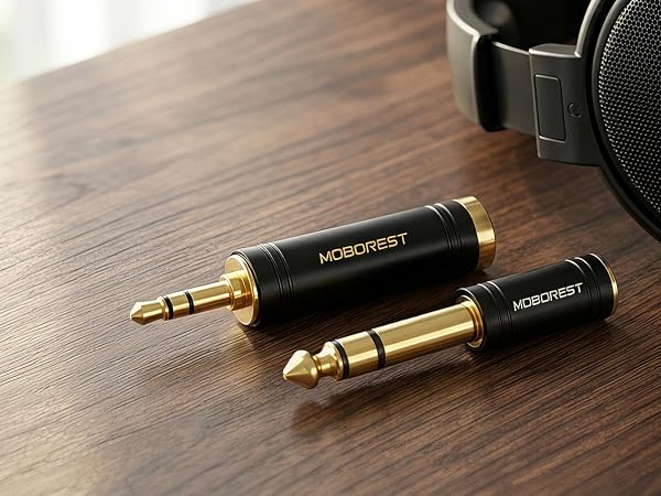 3.5mm to 1/4'' Stereo Audio Adapter, 3.5mm to 1/4'' (6.35mm) Headphone Adapter