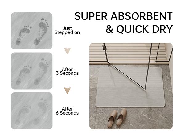 thin bathroom rugs fit under door