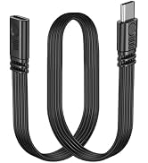 LANMINGLEL Short 90 Degree USB Type C 2.0 Flat Cable,PD 65W USB C 2.0 Fast Charge Cable,Short USB...