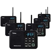 Wuloo Intercoms Wireless for Home 1 Mile Range 22 Channel 100 Digital Code Display Screen, Wirele...