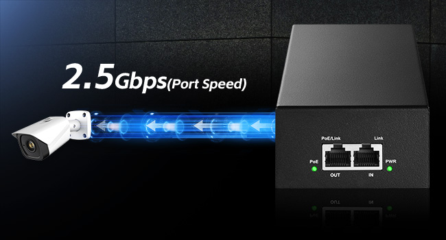 2.5G 90W PoE Injector