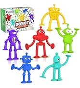 Baby Bath Toys Suction Toy: No Hole Suction Bath Toys for Toddlers, Robot Suction Fidget Toys Suc...