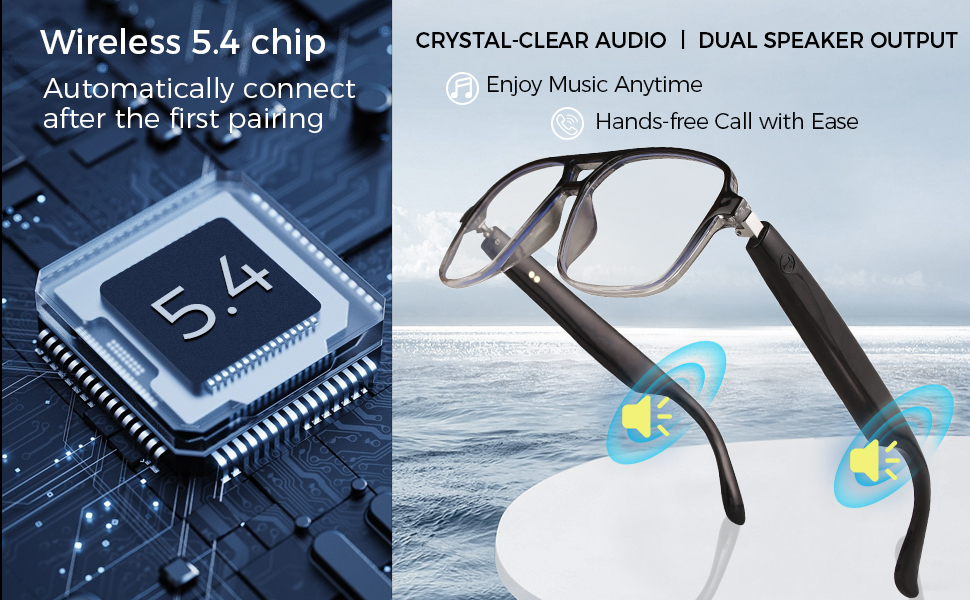 bluetooth audio glasses Music/Calling
