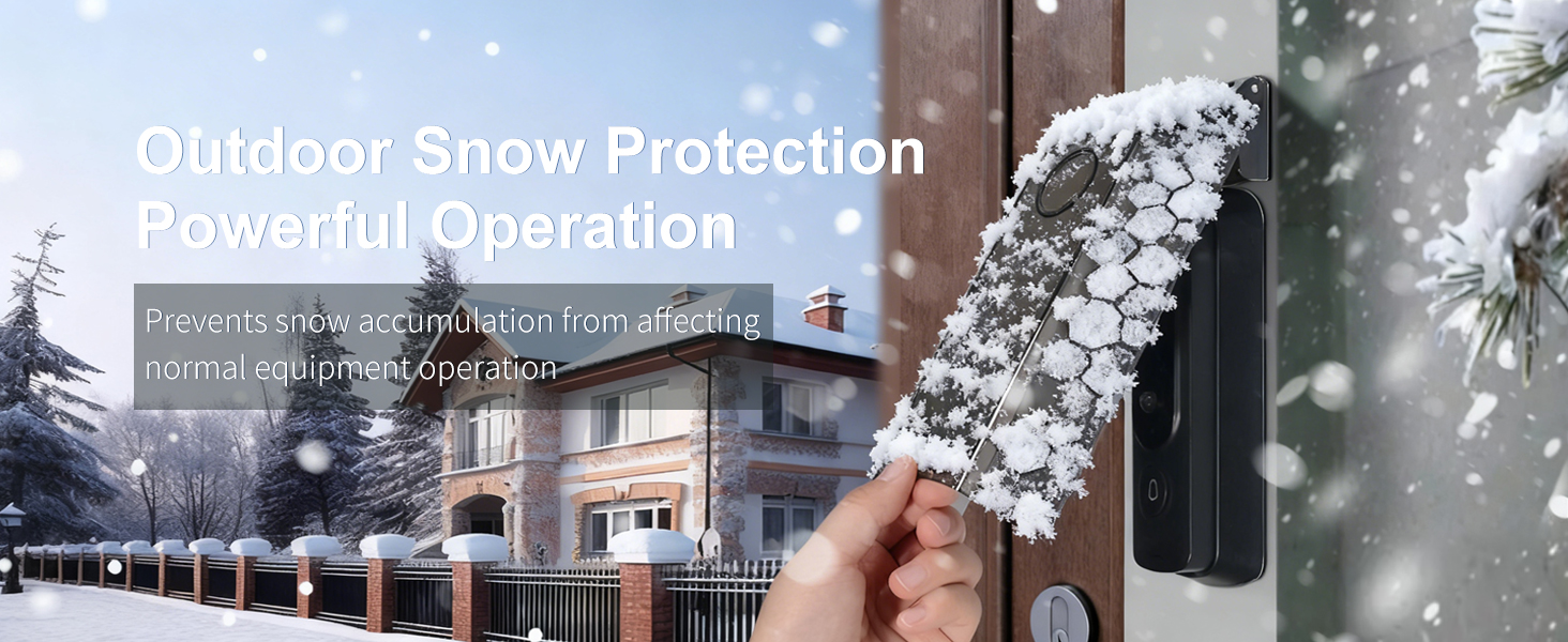 Prevents snow accumdlation from affectingnormal equipment operation