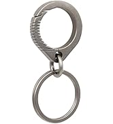 Green Beret Tactical Titanium Key Holder Heavy Duty Quick Release Keychain Clip with Key Ring for...