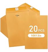 20 Pcs 10 x 13Inch Manilla Envelopes