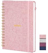 TSFPapier A5 Spiral Notebook – Hardcover Journal 160 Lined Pages 100 GSM Thick Paper With Elastic...