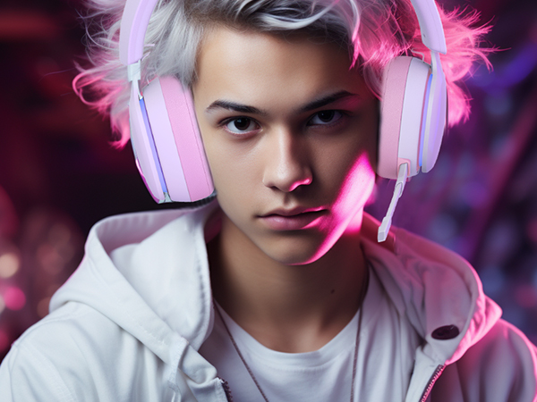 mic headset for pc, wireless gaming headset with mic ps5