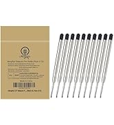 MengRan 3.9'' Ballpoint Ink Pen Refills for Click Pens,1mm Medium Tip,Compatible with Parker Pen ...