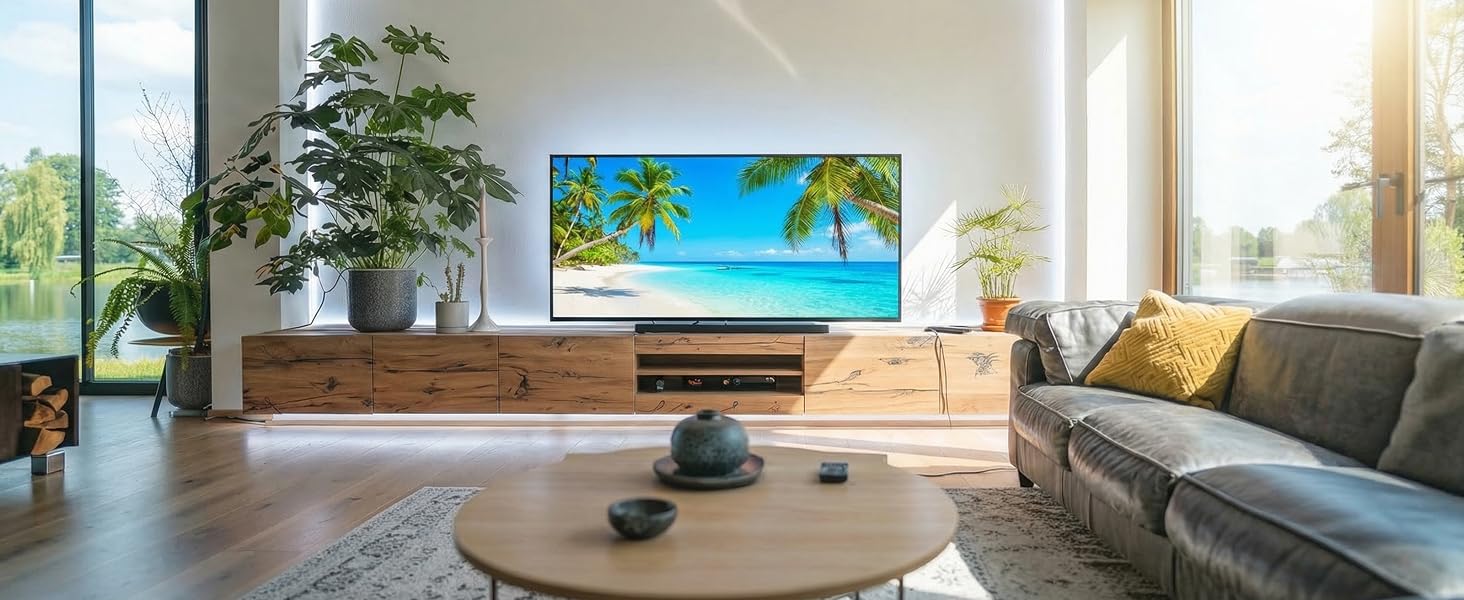 UVTaoYuan White Strip Light in TV background and living room lighting decoration application