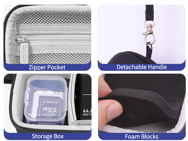 black digital camera case