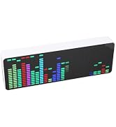 LED Spectrum Analyzer, RGB Colorful 1624 Segment Music Voice Rhythm Spectrum Display with 20 Dyna...