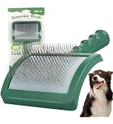 Histotree Green Large Curved Pet Slicker Brush for Dogs&Cats 6.89in/17.5cm | 20mm 135° Angled Sta...