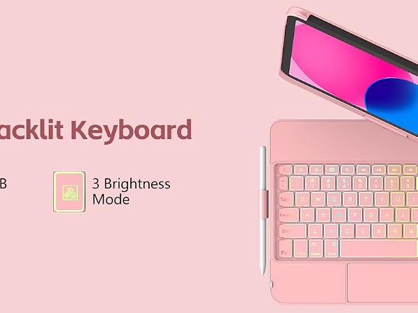 ipad a16 case with keyboard,ipad 10th generation case with keyboard,a16 ipad case with keyboard