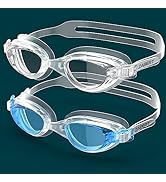 ZABERT 2 Pack Unisex-Adult & Youth Swim Goggles, W7