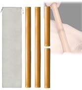 OnVisit 4PCS Hollow Bamboo Massage Sticks 100% Natural Bamboo Massage Tools Full Body Guasha Roll...