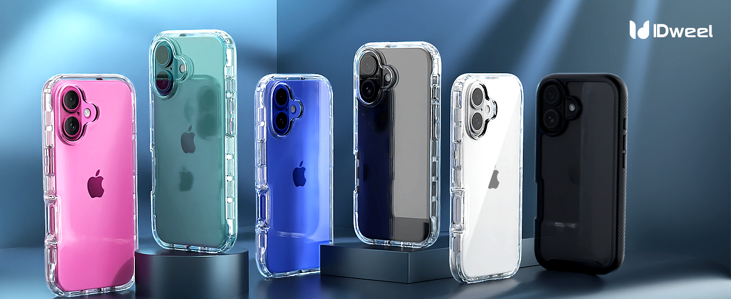 IDweel Hybrid 2 in 1 Durable Crystal Clear Case