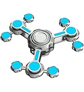 Fidget Spinner Mechanic Gear Toy for Kids Adults, Light Up in The Dark Finger Handle Gyro for Sto...