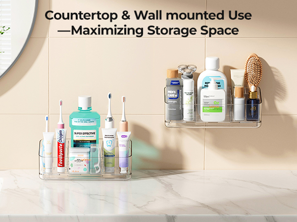 8 Slots Toothbrush Holders for Bathrooms