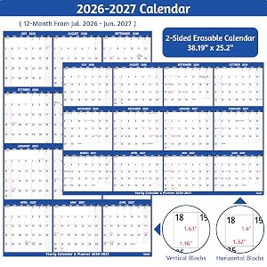 large dry erase calendar for wall
