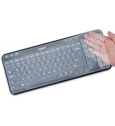 Keyboard Cover Skin for Logitech K360 MK360 Wireless Keyboard, Logitech K360 MK360 Waterproof Sil...
