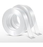 Kwtpsg Double Sided Tape Heavy Duty 1.18 in x 160 in, Stretchable Sided Sticky Adhesive Tape, Mul...