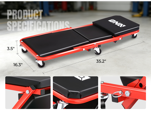 2 IN 1 Rolling Folding Car Creeper