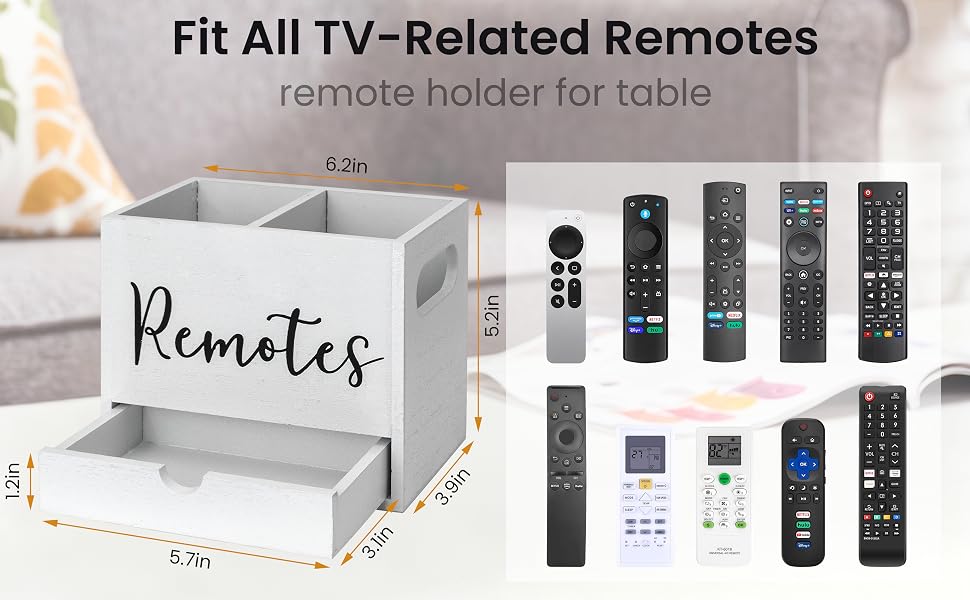 remote control holder for table