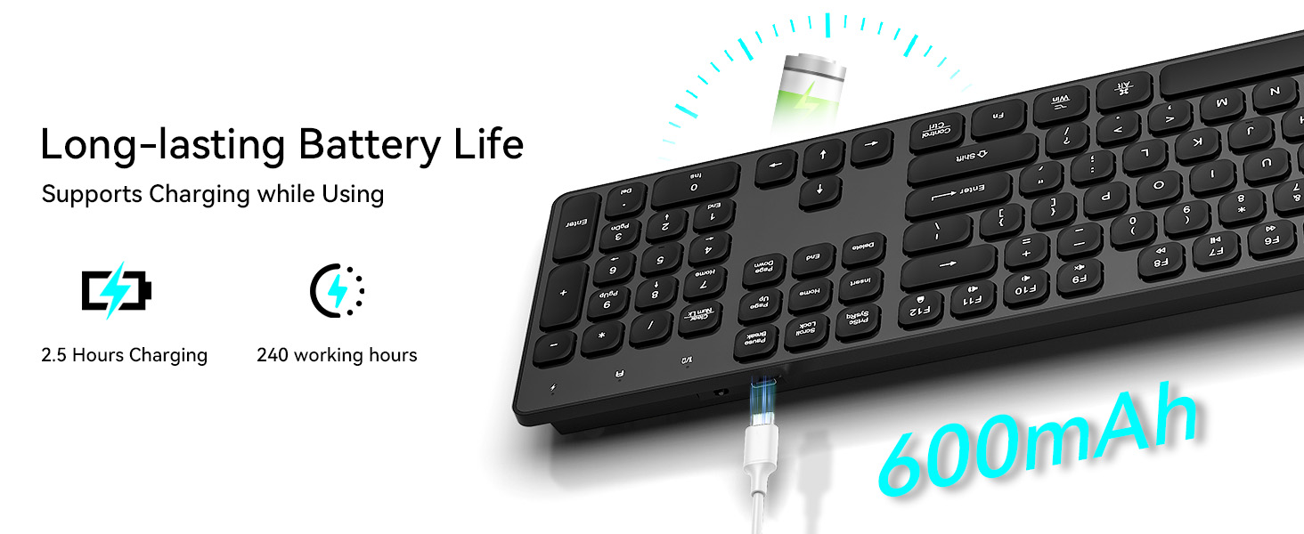 rechargeable wireless keyboard