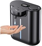 Automatic Liquid Soap Dispenser Touchless, USB-C Rechargeable Smart Hand Soap Dispenser, 9-Level ...