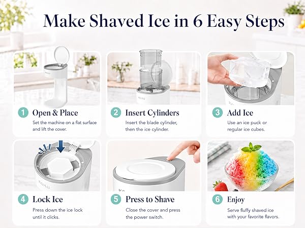 Use KOAii Shaved Ice Machine in 6 Easy Steps