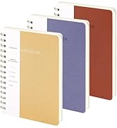 Spiral Notebook-5.75" x 8.125" College Ruled Journal with Inner Pockets and 160 Pages,PU Leather ...