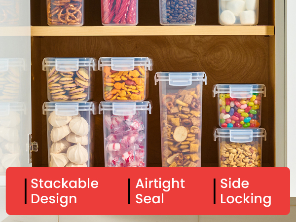 Oizeir kitchen and pantry organization containers 24pk
