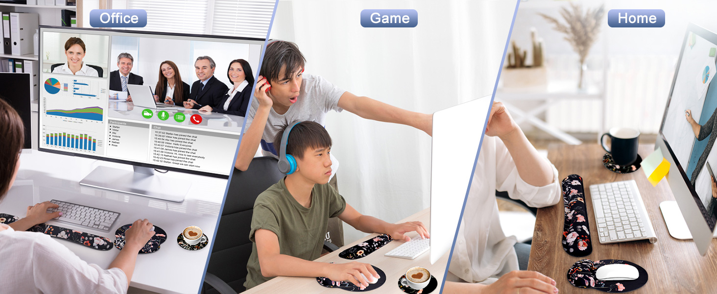 mouse pad and keyboard wrist rest