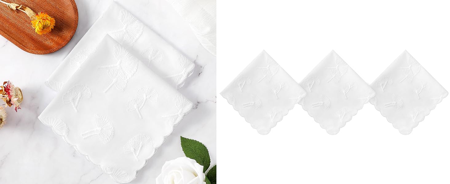 white handkerchiefs