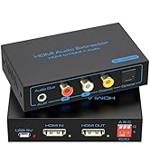 VPFET 8K HDMI 2.1 Audio Extractor 4K120Hz to Optical 3.5mm AUX Adapter Splitter Converter Support...