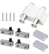 Antrader Glass Door Pivot Hinge with Magnetic Catch and Clamp | Shower Door Pivot Hinge for 3-6mm...
